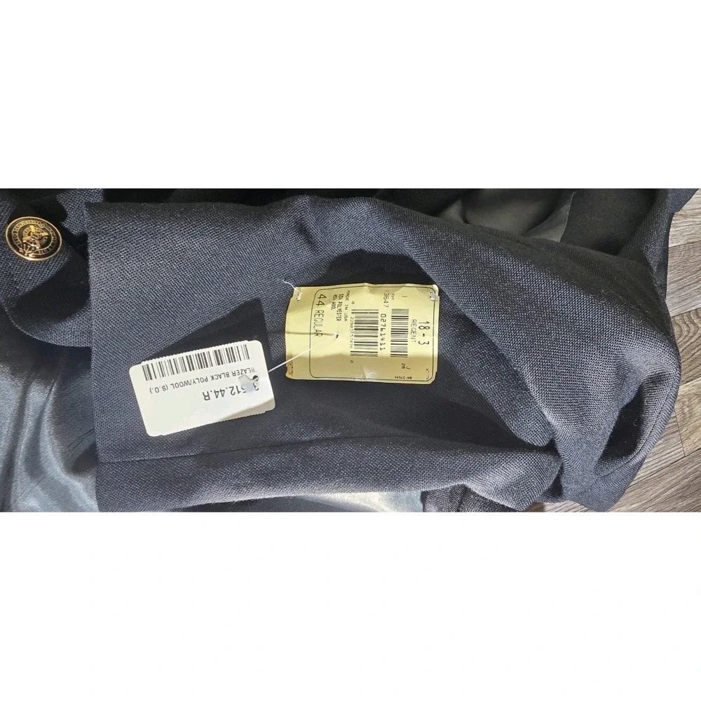 RMC Coca-Cola Blazer Mens 44 Regular Black Gold‎ Button New with Tags